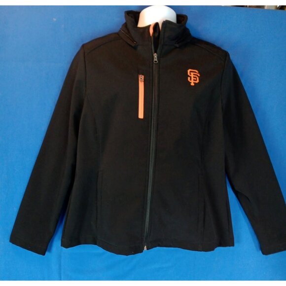 San Francisco Giants MLB Mens XL Black Jacket 2 Pockets G-III Sports/ Carl Banks - Picture 2 of 11